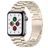 Mobigear Antwerp Bracelet Acier pour Apple Watch Fermeture boucle déployante - 42/41/40/38 mm - Lumière stellaire