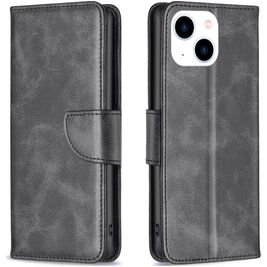 Mobigear Excellent Housse iPhone 15 Etui Porte-Monnaie - Noir