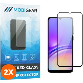Mobigear Premium Samsung Galaxy A05 Verre trempé Protection d'écran - Compatible Coque - Noir (Lot de 2)