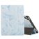 Mobigear Tri-Fold Marble Coque iPad 6 (2018) Etui + Porte-crayon - Bleu
