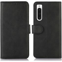 Mobigear Wallet Housse Sony Xperia 10 V Etui Porte-Monnaie - Noir