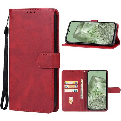 Mobigear Wallet Housse Google Pixel 8a Etui Porte-Monnaie - Rouge