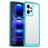 Mobigear Crystal Xiaomi Redmi Note 12 Plastique rigide Coque arrière - Transparent / Turquoise