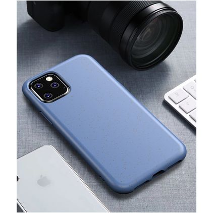 Mobigear Bio Coque iPhone 11 Coque arrière en Eco-Friendly - Bleu