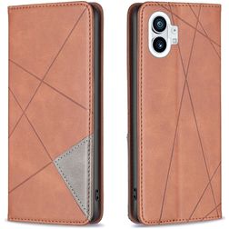 Mobigear Rhombus Slim Housse Nothing Phone (1) Etui - Marron