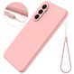 Mobigear Rubber Touch Coque Samsung Galaxy A56 Coque arrière en Silicone - Rose