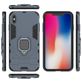 Mobigear Armor Ring Coque iPhone XS Max Coque arrière Rigide Anti-Chocs avec Anneau-Support - Bleu