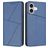 Mobigear Frosted Flip Housse iPhone 17 Etui Porte-Monnaie - Bleu