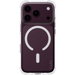 CARE by PanzerGlass Fashionable iPhone 18 Pro MagSafe TPU souple Coque arrière - Transparent / Blanc