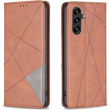 Mobigear Rhombus Slim Samsung Galaxy S25 FE Étui - Marron