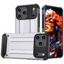 Mobigear Outdoor Coque iPhone 17 Pro Coque arrière Rigide Anti-Chocs - Argent