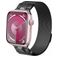 Mobigear Mecha Loop Bracelet Milanais pour Apple Watch Fermeture magnétique - 49/46/45/44 mm - Gris
