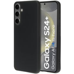 Mobiparts Coque Samsung Galaxy S24 Plus Coque arrière en Silicone - Noir