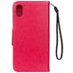 Mobigear Flowers Housse iPhone XS Max Etui Porte-Monnaie - Magenta