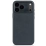 Decoded Coque iPhone 17 Pro Max Coque arrière en Cuir Véritable Anti-Chocs - Navy Shadow