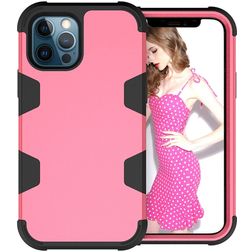 Mobigear Ultra Tough Coque iPhone 12 Pro Max Coque arrière Rigide Anti-Chocs - Magenta