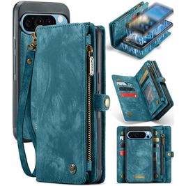 CaseMe 008 Housse Google Pixel 9 Pro XL Etui avec Coque Détachable Porte-Monnaie - Bleu