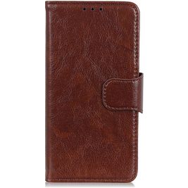 Mobigear Classy Housse HTC Desire 21 Pro Etui Porte-Monnaie - Marron