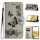 Mobigear Butterfly Housse Samsung Galaxy A35 Etui Porte-Monnaie - Gris
