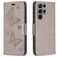 Mobigear Butterfly Samsung Galaxy S24 Ultra Étui Portefeuille - Gris