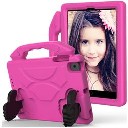 Mobigear Thumbs Up Coque iPad Mini 5 (2019) Coque de tablette pour enfants avec Poignée Enfants en EVA - Rose