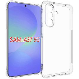 Mobigear Cushion Coque Transparente Samsung Galaxy A37 Coque arrière en TPU Souple - Transparent