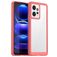 Mobigear Crystal Coque Xiaomi Redmi Note 12 Coque arrière Rigide - Transparent / Rouge