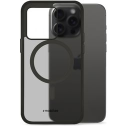 Mobilize Hybrid iPhone 15 Pro Max MagSafe Plastique rigide Coque arrière Antichoc - Noir