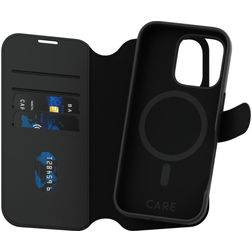 CARE by PanzerGlass Tango Two-in-One Housse iPhone 16 Pro MagSafe Etui avec Coque Détachable Porte-Monnaie - Noir