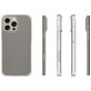 Mobigear Cushion Coque Transparente iPhone 16 Pro Max Coque arrière en TPU Souple - Transparent