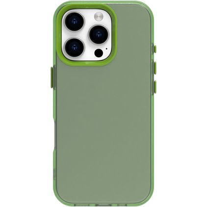 Mobigear Crystal iPhone 16 Pro Plastique rigide Coque arrière - Vert