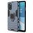 Mobigear Armor Ring Coque OnePlus 8T Coque arrière Rigide Anti-Chocs avec Anneau-Support - Bleu