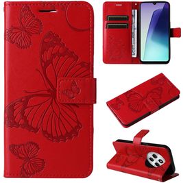 Mobigear Butterfly Housse Xiaomi Redmi 14C Etui Porte-Monnaie - Rouge