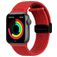 Mobigear Braided Mag Bracelet Nylon Apple Watch Fermeture magnétique - 42/41/40/38 mm - Rouge
