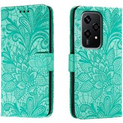 Mobigear Flowers Housse HONOR 200 Lite Etui Porte-Monnaie - Vert