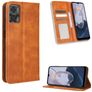 Mobigear Sensation Housse Motorola Moto E22i Etui Porte-Monnaie - Marron