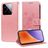 Mobigear Flowers Housse Xiaomi 15 Etui Porte-Monnaie - Rose doré