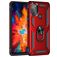 Mobigear Armor Ring Motorola Moto G50 Plastique rigide Coque arrière Antichoc avec bague de maintien - Rouge