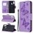 Mobigear Butterfly Housse Samsung Galaxy A20s Etui Porte-Monnaie - Violet
