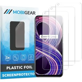 Mobigear Realme 8 Protection d'écran Film - Compatible Coque (Lot de 3)