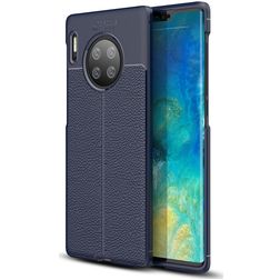 Mobigear Luxury Coque Huawei Mate 30 Pro Coque arrière en TPU Souple - Bleu Marin