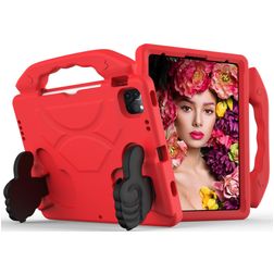 Mobigear Thumbs Up Coque iPad Pro 11 Pouces (2022) Coque de tablette pour enfants avec Poignée Enfants en EVA - Rouge