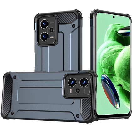 Mobigear Outdoor Coque POCO X5 Coque arrière Rigide Anti-Chocs - Bleu Marin