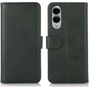Mobigear Wallet Housse Samsung Galaxy S25 Edge Etui Porte-Monnaie - Vert