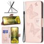 Mobigear Butterfly Housse Nokia G11 Etui Porte-Monnaie - Rose doré