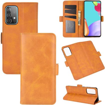 Mobigear Slim Magnet Samsung Galaxy A52s 5G Étui Portefeuille - Cognac