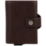 Valenta Card Case Plus - Porte Cartes en - 8 Cartes - Chocolate