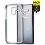 Mobilize Shatterproof Coque Samsung Galaxy J6 (2018) Coque arrière Rigide Anti-Chocs - Transparent / Noir