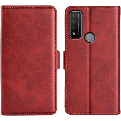 Mobigear Slim Magnet Housse TCL 20 R 5G Etui Porte-Monnaie - Rouge