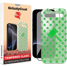 GrizzlyCoat Easy Align iPhone 17 Pro Max Verre trempé Protection d'écran - Compatible Coque + Cadre d'installation